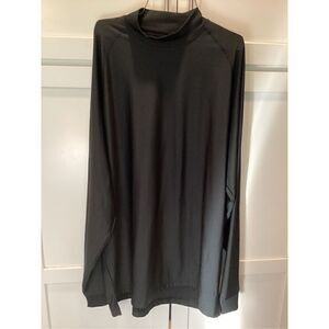 FootJoy FJ Mock Neck Black Pullover Golf Sz L Stretch Base Layer